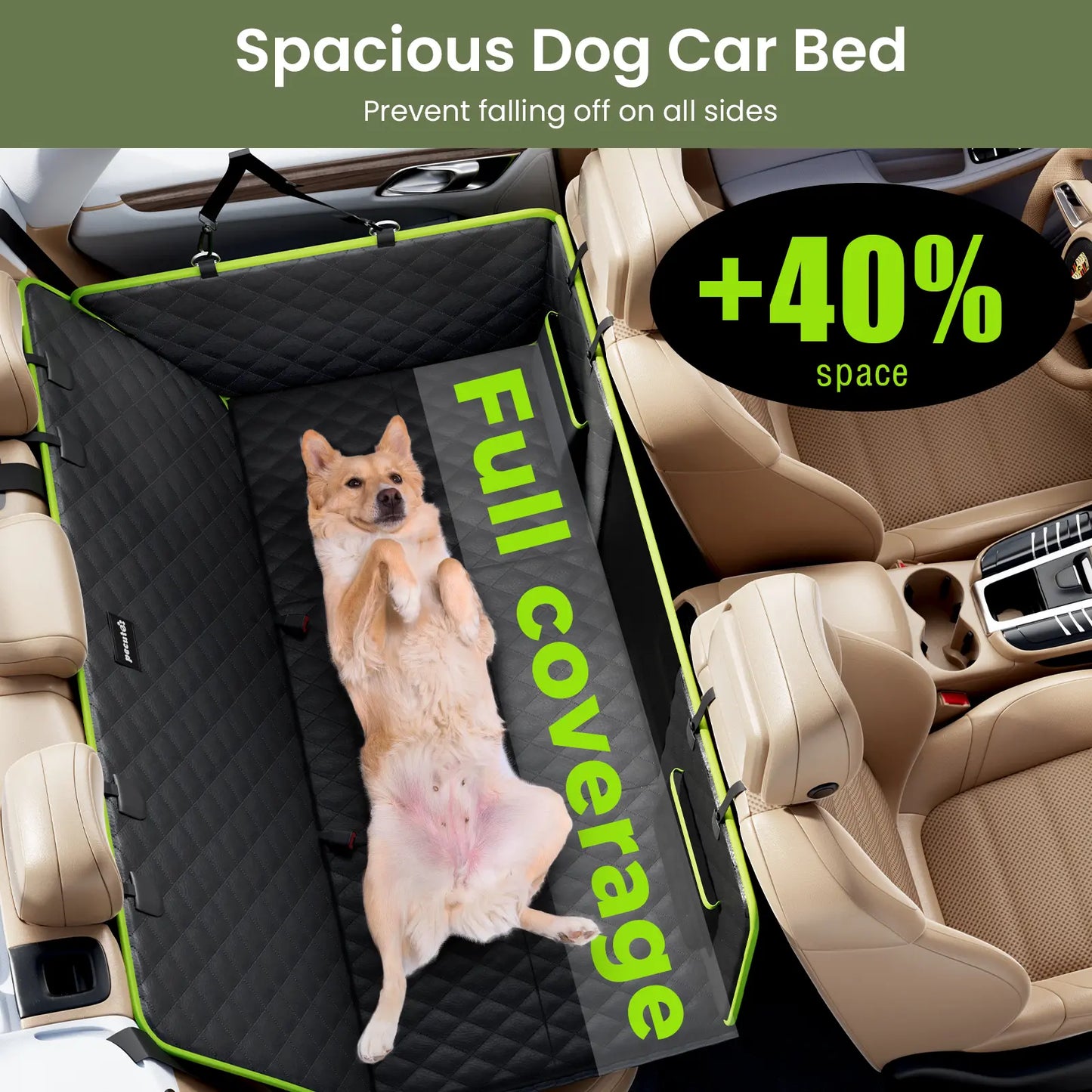 Dog Car Seat Cover for Back Seat